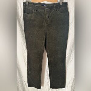 Talbots Heritage stretch dark gray corduroy jeans/pants, sz 12 P
